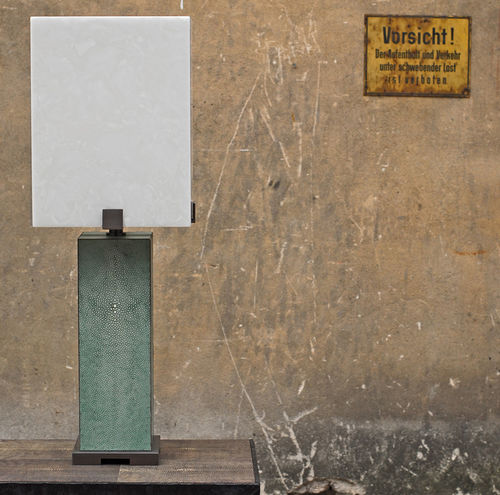 Table lamp - THÉ GALUCHAT - Atelier Stefan Leo - metal / shagreen / contemporary