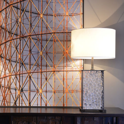 Table lamp - PEBBLE - Atelier Stefan Leo - bronze / glass / contemporary
