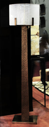 Floor-standing lamp - MEROE - Atelier Stefan Leo - bronze / glass / contemporary