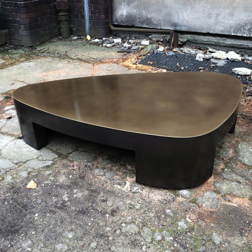 Contemporary coffee table - LUTETIA - Atelier Stefan Leo - bronze / home / indoor