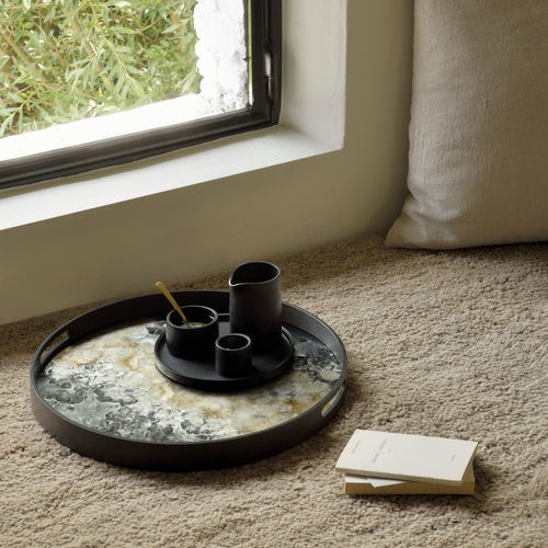 Glass serving tray - ORGANIC  - ETHNICRAFT - for domestic use
