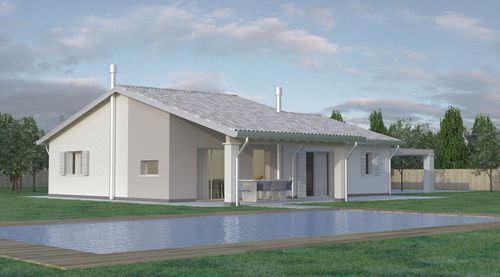 Prefab house - YORK - Bio house - eco-friendly / anti-seismic / modular