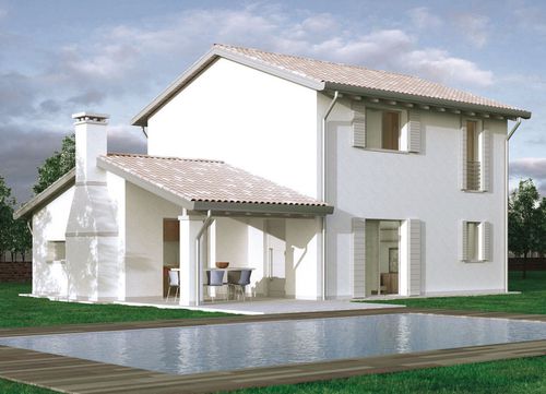 Prefab house - BASILEA - Bio house - eco-friendly / anti-seismic / modular