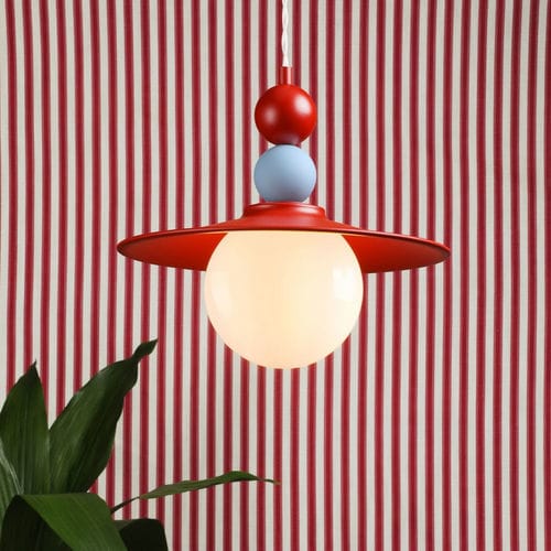 Pendant lamp - NEO - David Hunt Lighting - opalescent glass / contemporary / corded