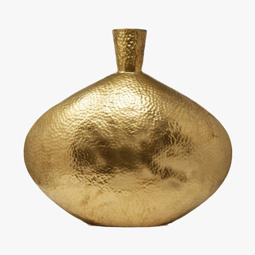 Contemporary vase - HIPSTA - Aura London - brass / golden