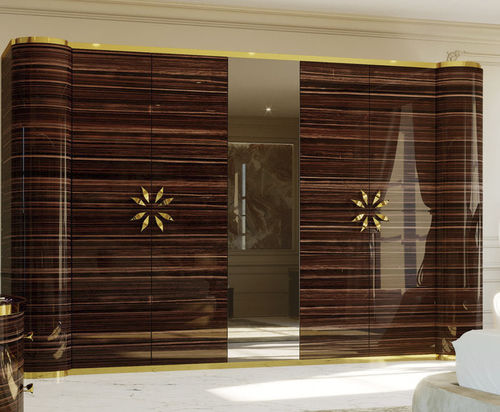 Contemporary wardrobe - Lotus - Fertini Casa - walnut / solid wood / eucalyptus