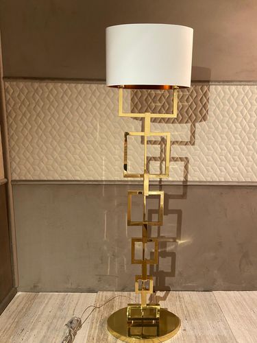 Floor-standing lamp - Signature - Fertini Casa - metal / silk / contemporary
