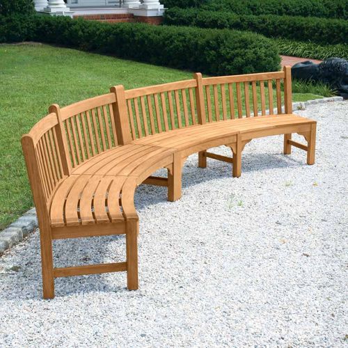 Country casual teak deals bench