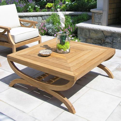 Contemporary Coffee Table Fiori 9813 Country Casual Teak Square Garden - Teak Patio Side Table With Umbrella Hole Contemporary Coffee Table Fiori 9813 Country Casual Teak Square Garden - Teak Patio Side Table With Umbrella Hole