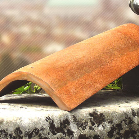 Barrel roof tile - Dyaqua - PV / resin