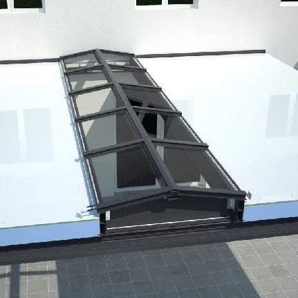 Glass pergola cover - ASTRAL SKYLIGHT - ESPACE LOUNGE - home