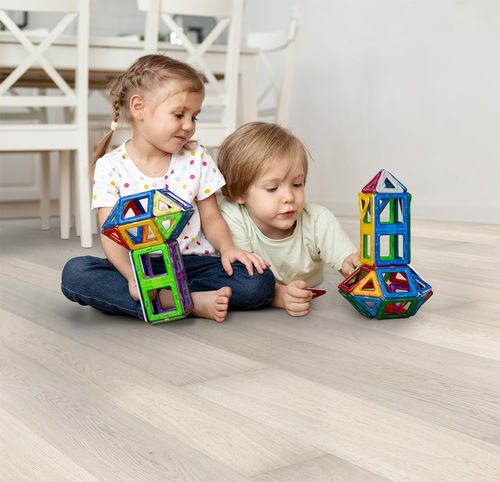 Cork laminate flooring - DIAMOND  - Step & Wall - HDF / click-fit / wood look