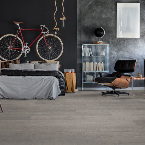 Cork laminate flooring - SILVER  - Step & Wall - HDF / click-fit / wood look