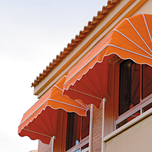 Basket awning - ARUBA - Persax - manual / white