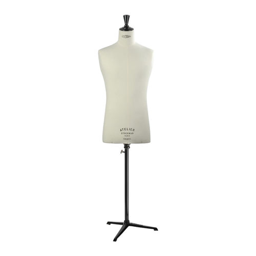 Male dressmaker mannequin - B485 - STOCKMAN - abstract / headless / white