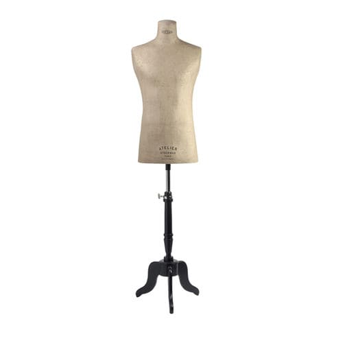 Male display mannequin torso - B485/48  - STOCKMAN - abstract / wooden / headless