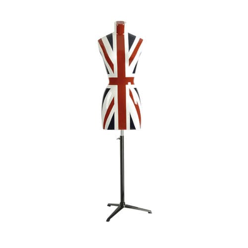 Female display mannequin torso - B306 UNION JACK - STOCKMAN - abstract / headless / commercial