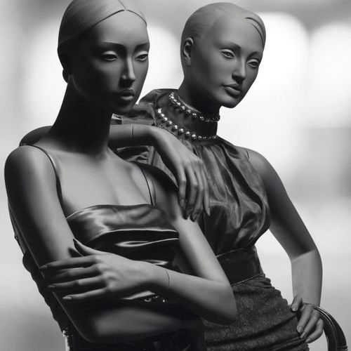 Female display mannequin - 28 PURE - WINDOW FRANCE - realistic / seated / high-end