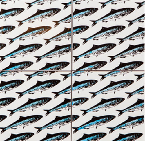 Ceramic tile - SARDINES - Bussoga - enameled / printed / indoor