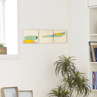 Ceramic tile - HOM­BRE BALA - Bussoga - enameled / indoor / wall