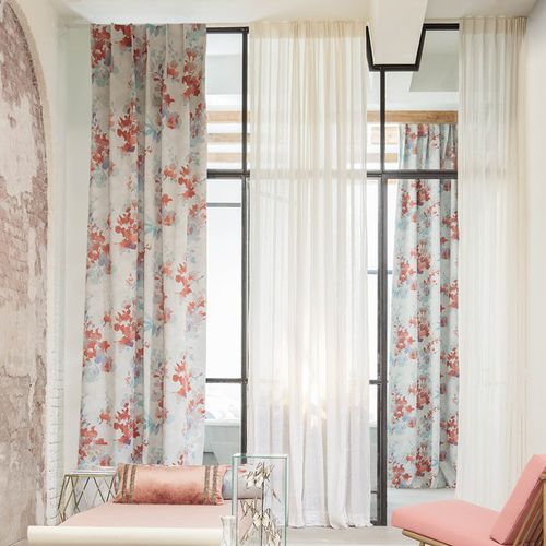 Upholstery fabric - GOSSIAN : GWENDOLINE - FR-One - for curtain / floral pattern / FR polyester