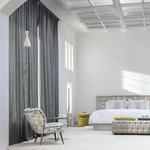 Upholstery fabric - LAZARUS : LATIN  - FR-One - for curtain / plain / FR polyester