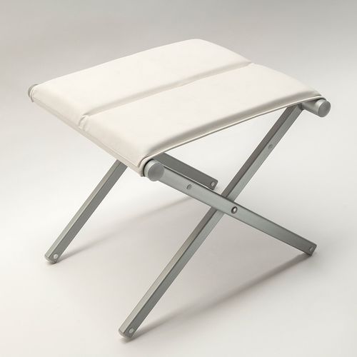 Contemporary stool - HOCKEY PREMIUM - RED SRL - fabric / anodized aluminum base / folding