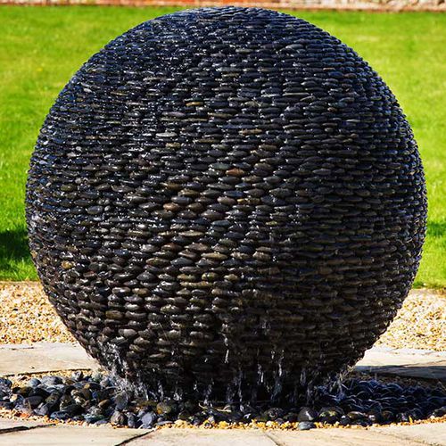 Garden fountain - DARK PLANET - DAVID HARBER - stone / contemporary