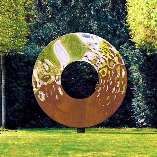 Metal sculpture - PORTAL - DAVID HARBER - garden / for public space