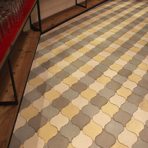 Matte encaustic cement tile - COLONIAL SHAPE - Viet Tiles Corporation - indoor / floor / wall