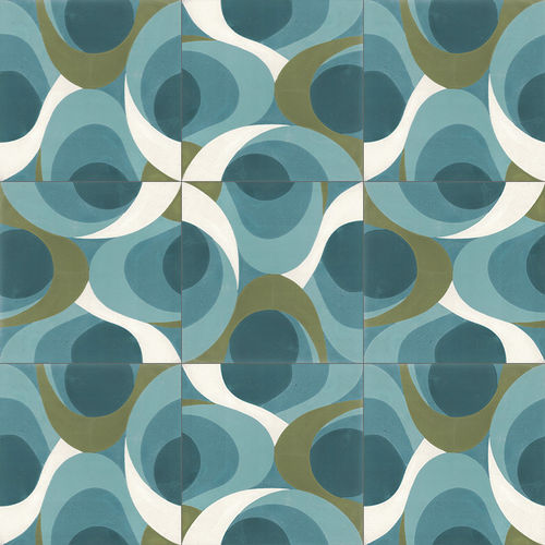 Indoor encaustic cement tile - V20-436 - Viet Tiles Corporation - outdoor / floor / wall