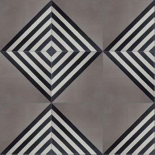 Indoor encaustic cement tile - V20-476-T - Viet Tiles Corporation - outdoor / floor / wall