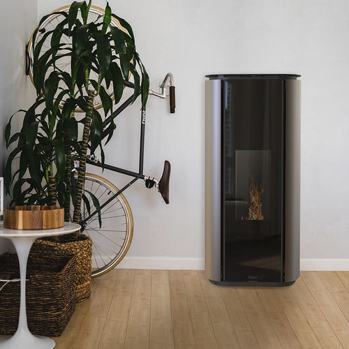 Pellet boiler stove - TERRAFUOCO - KALON - 10 kW...20 kW / 8 kW / free-standing