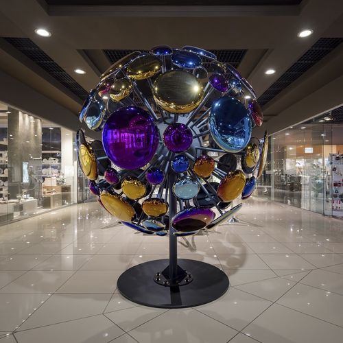 Glass sculpture - Space Expansion - PlusObject - outdoor / free-standing / commercial