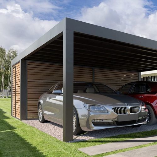 Aluminum carport - SL 240 - soltec - commercial / double