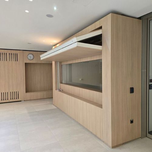 Fold-up shutter - LPS 80 Interior - Soltec - wooden / wood look / door