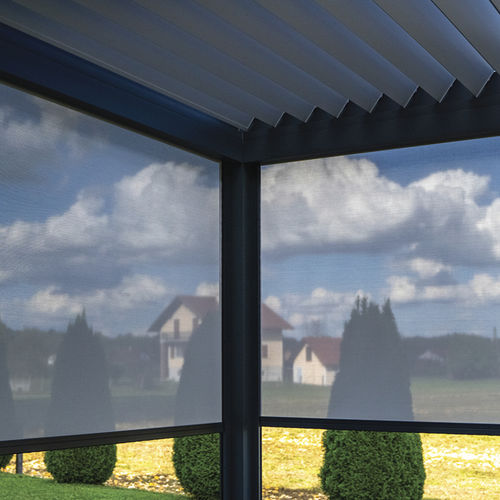 Roller blinds - K130 - Soltec - for pergola / aluminium / fabric