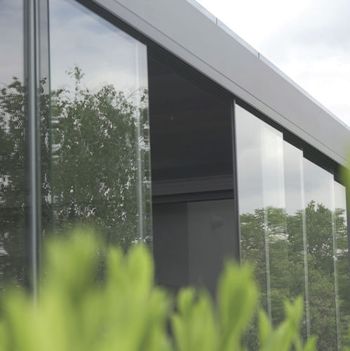 Tempered glass panel - G1 - Soltec - transparent / conservatory / for pergola