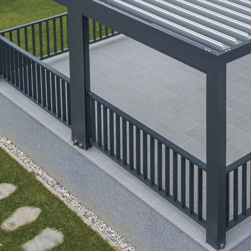 Louvered fence - 1A  - Soltec - residential / aluminium / straight