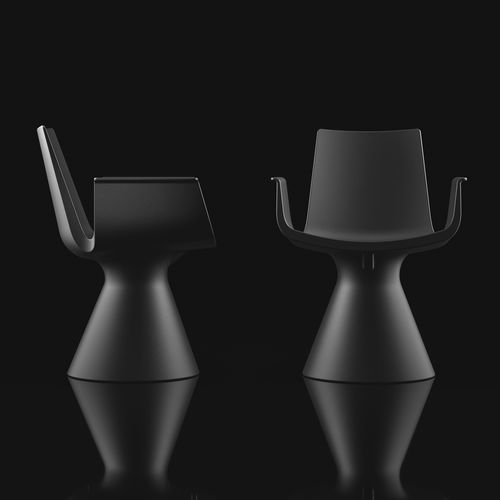 Contemporary armchair - LIRA - Lyxo Design - polyethylene / polyethylene / sustainable design