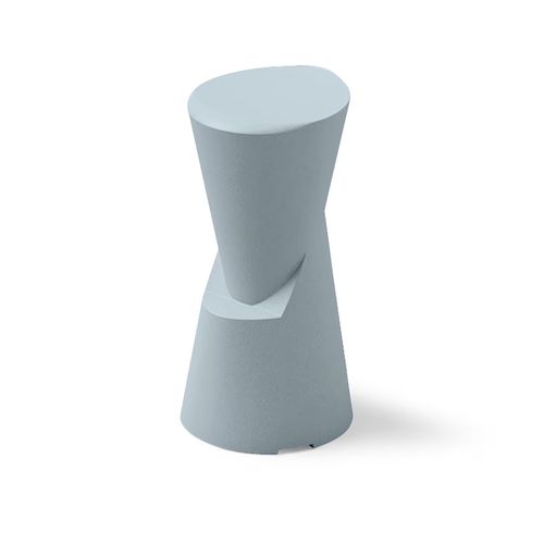 Minimal bar stool - DOT - Lyxo Design - polyethylene / polyethylene base / central base