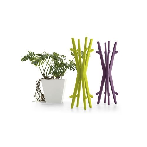 Floor coat rack - TWINS - Lyxo Design - contemporary / polyethylene / white