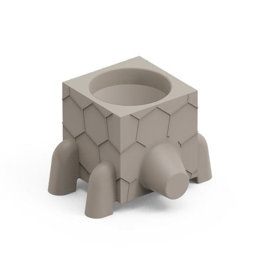 Polyethylene flower pot - FERA RUGA TRAY - Lyxo Design - geometric / UV-resistant / home