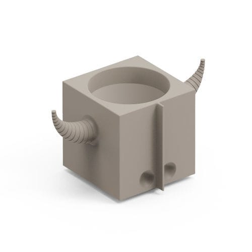 Polyethylene flower pot - FERA OROT TRAY - Lyxo Design - free-standing / geometric / UV-resistant