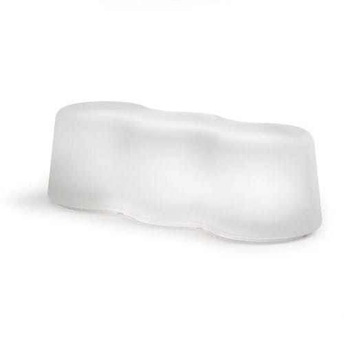 Design bench - PEANUTS LUMINOUS 3 - Lyxo Design - polyethylene / without backrest / without armrests