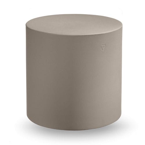 Modern pouf - BLOK  - Lyxo Design - polyethylene / round / 100% recyclable