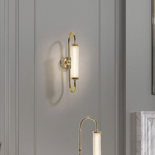 Contemporary wall light - ANDY - K-LIGHTING - indoor / stainless steel / glass