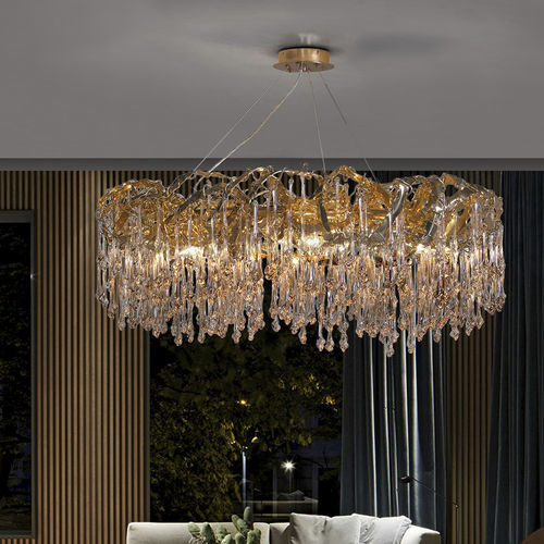 Contemporary chandelier - SCULPTURE - K-LIGHTING - glass / aluminum / sculptural
