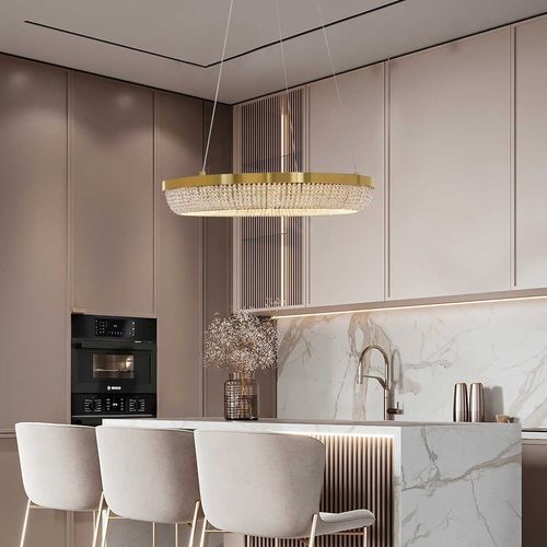 Pendant lamp - IMPERIUM - K-LIGHTING - stainless steel / crystal ...