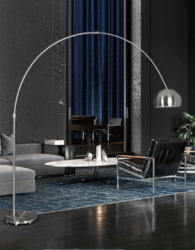 Floor-standing lamp - ARC - K-LIGHTING - metal / marble / contemporary